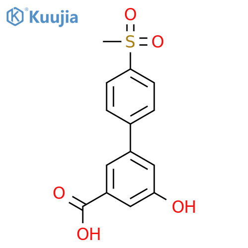 5-Hydroxy-3-(4-methylsulfonylphenyl)benzoic acid structure
