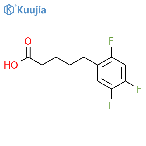 5-(2,4,5-trifluorophenyl)pentanoic acid structure