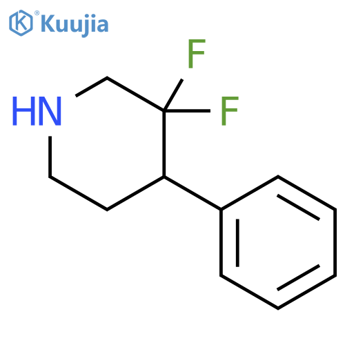 Piperidine, 3,3-difluoro-4-phenyl- structure