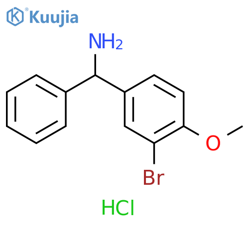 (3-bromo-4-methoxyphenyl)(phenyl)methanamine hydrochloride structure