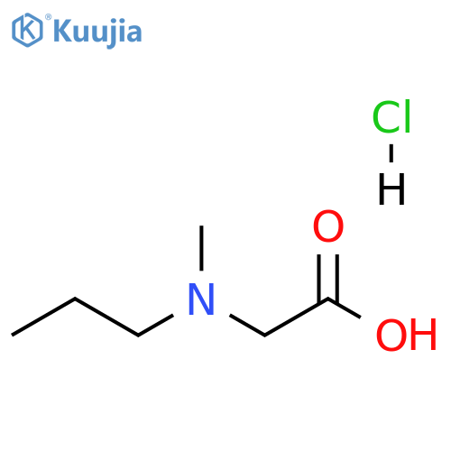 2-methyl(propyl)aminoacetic acid hydrochloride structure