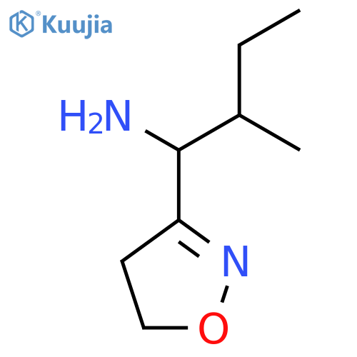 1-(4,5-dihydro-1,2-oxazol-3-yl)-2-methylbutan-1-amine structure