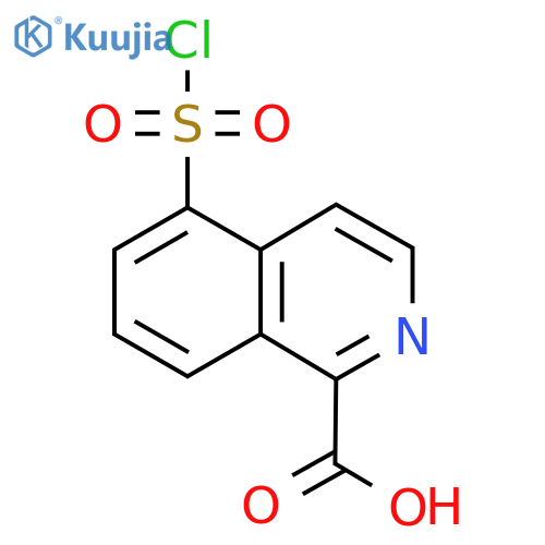 5-(Chlorosulfonyl)isoquinoline-1-carboxylic acid structure