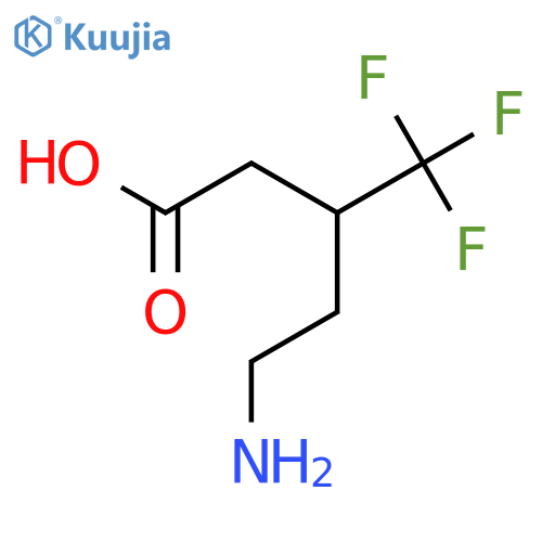 5-Amino-3-(trifluoromethyl)pentanoic acid structure