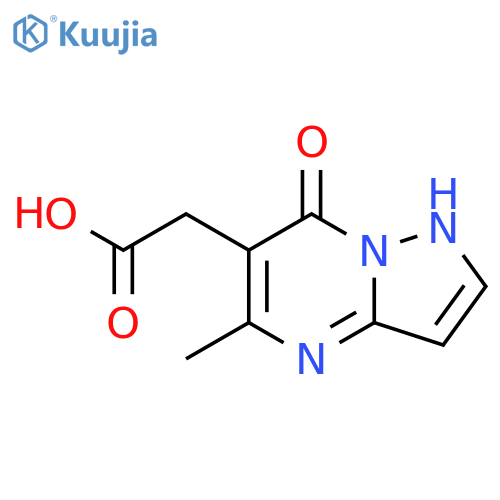 2-{5-methyl-7-oxo-4H,7H-pyrazolo[1,5-a]pyrimidin-6-yl}acetic acid structure