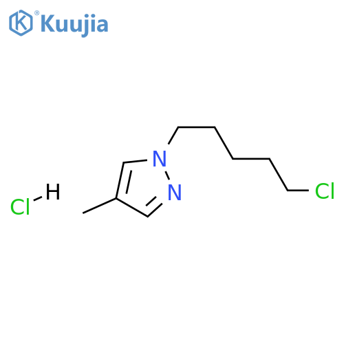 1-(5-chloropentyl)-4-methyl-1H-pyrazole hydrochloride structure