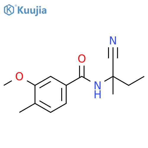 N-(1-Cyano-1-methylpropyl)-3-methoxy-4-methylbenzamide structure