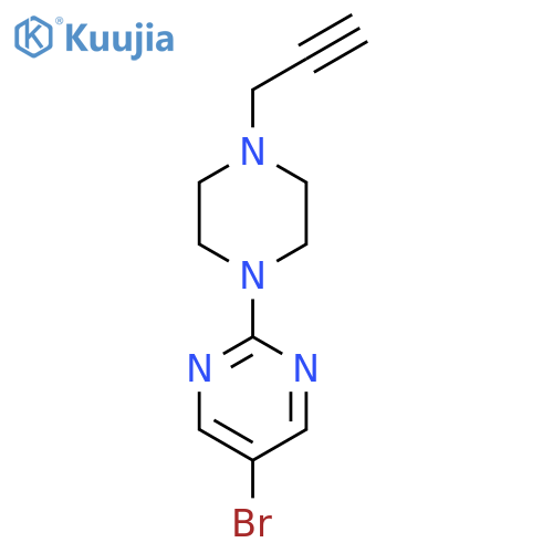 5-bromo-2-4-(prop-2-yn-1-yl)piperazin-1-ylpyrimidine structure