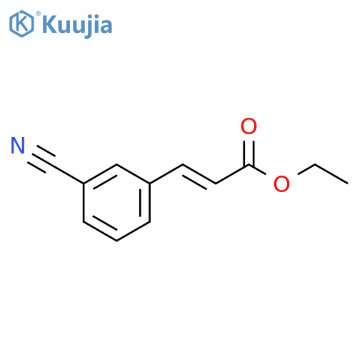 ethyl (E)-3-(3-cyanophenyl)prop-2-enoate structure