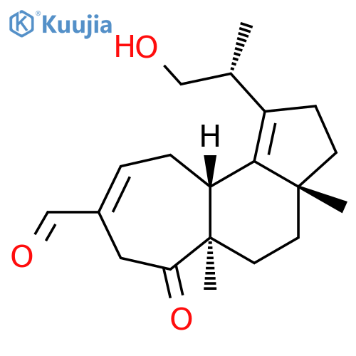 Cyclohept[e]indene-8-carboxaldehyde,2,3,3a,4,5,5a,6,7,10,10a-decahydro-1-[(1S)-2-hydroxy-1-methylethyl]-3a,5a-dimethyl-6-oxo-,(3aR,5aR,10aR)- structure