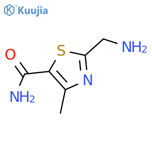 2-(Aminomethyl)-4-methyl-1,3-thiazole-5-carboxamide structure