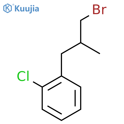 1-Chloro-2-(3-bromo-2-methyl-propyl)-benzene structure