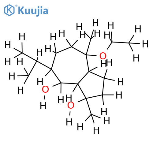 1alpha,5beta-guaiane-10alpha-O-ethyl-4beta,6beta-diol structure