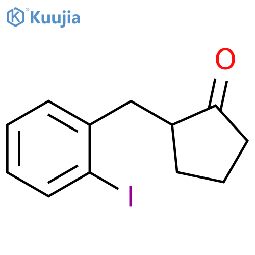 Cyclopentanone, 2-[(2-iodophenyl)methyl]- structure