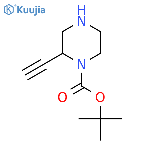 Tert-butyl 2-ethynylpiperazine-1-carboxylate structure
