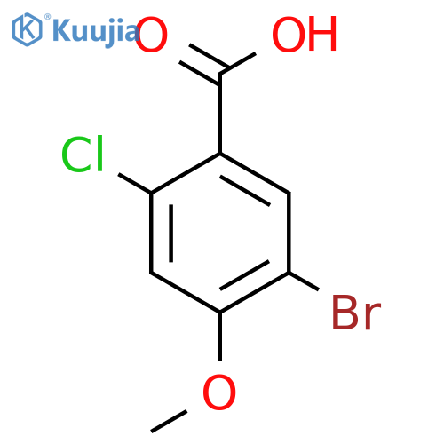 5-Bromo-2-chloro-4-methoxybenzoic acid structure