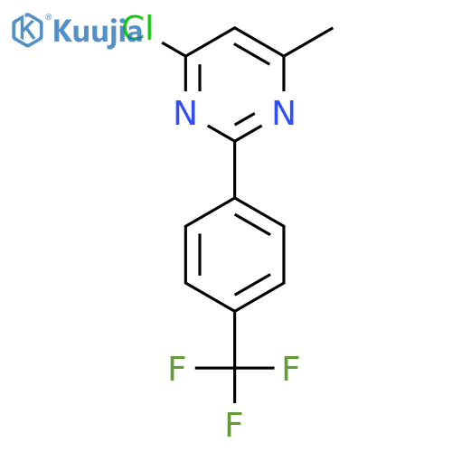 4-chloro-6-methyl-2-4-(trifluoromethyl)phenylpyrimidine structure