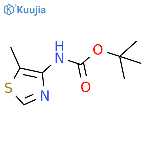 tert-Butyl (5-methylthiazol-4-yl)carbamate structure
