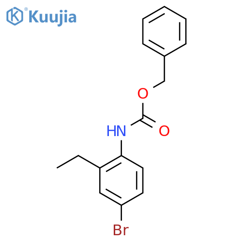 Benzyl(4-bromo-2-ethylphenyl)carbamate structure