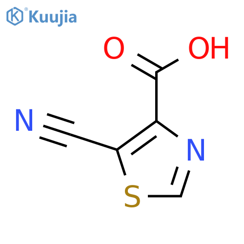 5-Cyanothiazole-4-carboxylic acid structure