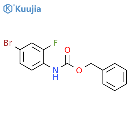 Benzyl N-(4-bromo-2-fluorophenyl)carbamate structure