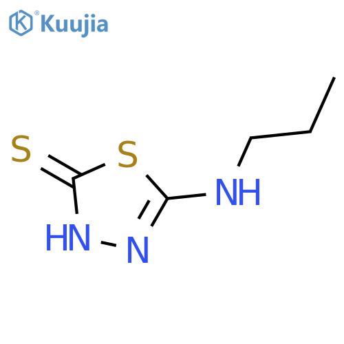 5-(propylamino)-1,3,4-thiadiazole-2-thiol structure