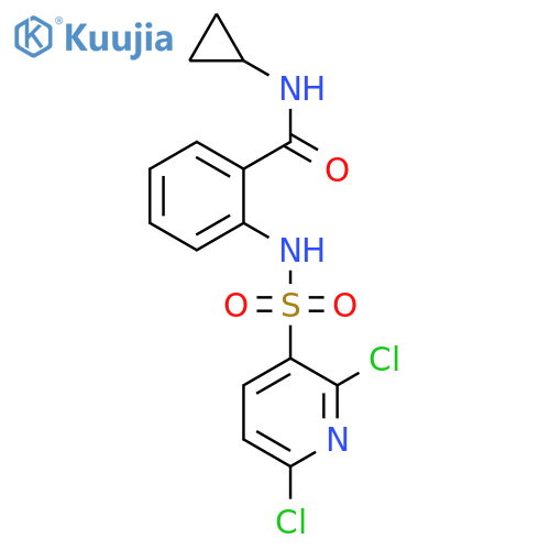 N-Cyclopropyl-2-[[(2,6-dichloro-3-pyridinyl)sulfonyl]amino]benzamide structure