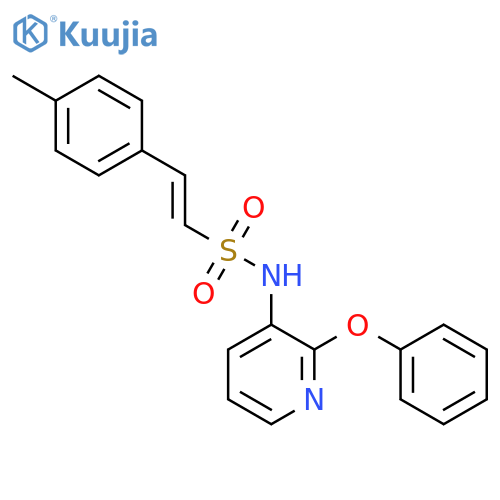 2-(4-methylphenyl)-N-(2-phenoxypyridin-3-yl)ethene-1-sulfonamide structure