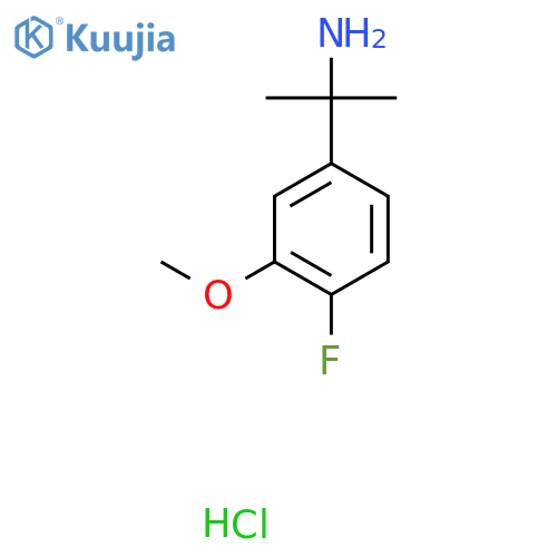 2-(4-fluoro-3-methoxyphenyl)propan-2-amine structure
