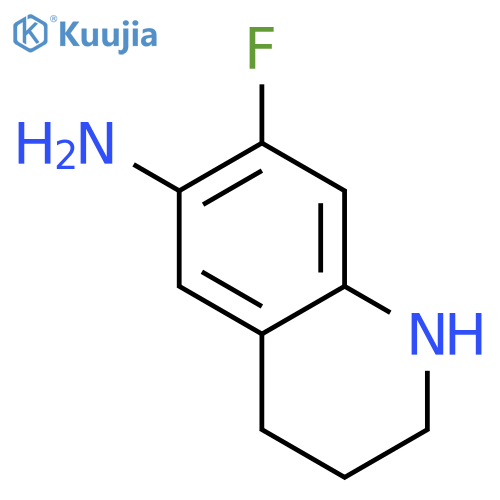 7-Fluoro-1,2,3,4-tetrahydroisoquinolin-6-amine structure