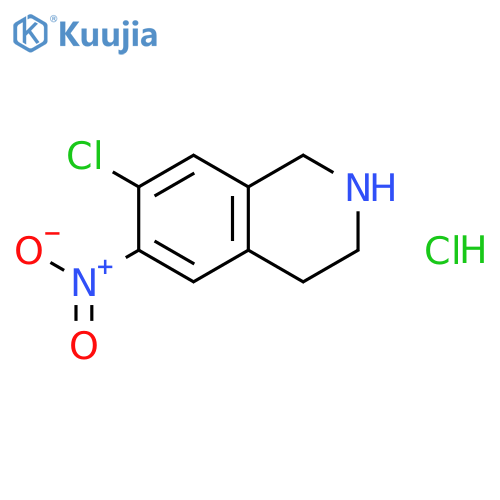 7-Chloro-6-nitro-1,2,3,4-tetrahydroisoquinoline structure