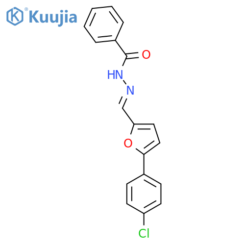N'-(1E)-5-(4-chlorophenyl)furan-2-ylmethylidenebenzohydrazide structure