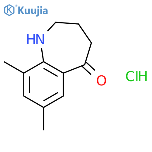 7,9-dimethyl-1,2,3,4-tetrahydro-1-benzazepin-5-one;hydrochloride structure