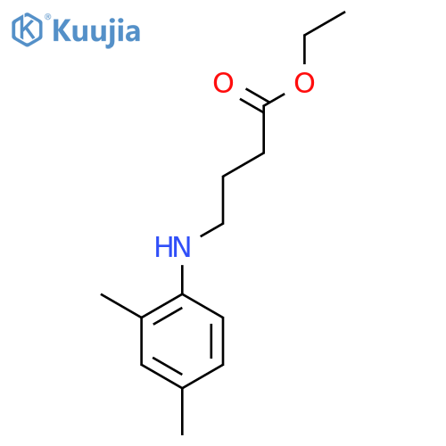 Butanoic acid, 4-[(2,4-dimethylphenyl)amino]-, ethyl ester structure