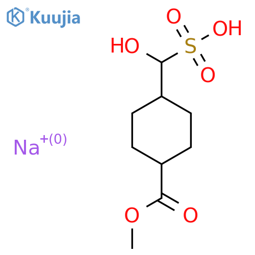 hydroxy-(4-methoxycarbonylcyclohexyl)methanesulfonic acid;sodium salt structure