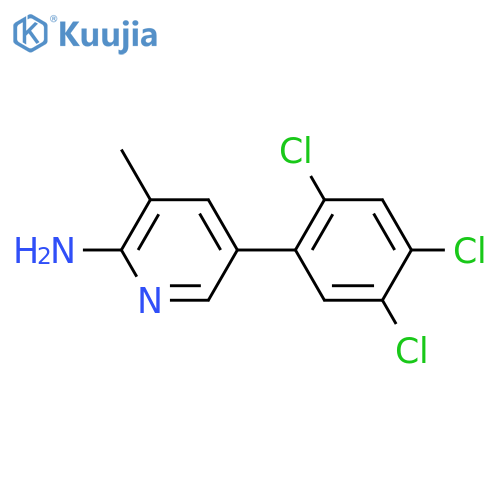2-Amino-3-methyl-5-(2,4,5-trichlorophenyl)pyridine structure