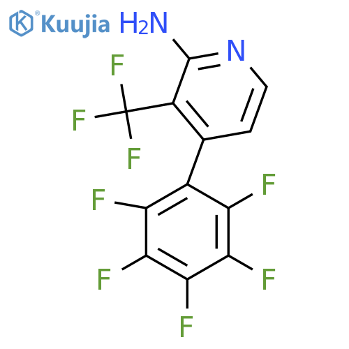 2-Amino-4-(perfluorophenyl)-3-(trifluoromethyl)pyridine structure