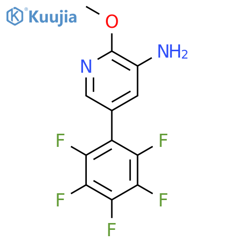 3-Amino-2-methoxy-5-(perfluorophenyl)pyridine structure