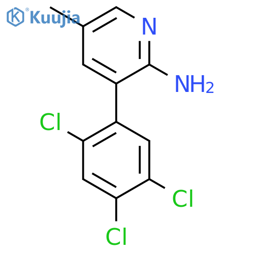 2-Amino-5-methyl-3-(2,4,5-trichlorophenyl)pyridine structure