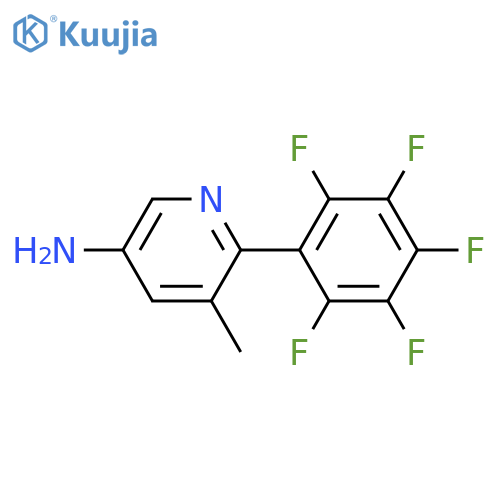 5-Amino-3-methyl-2-(perfluorophenyl)pyridine structure