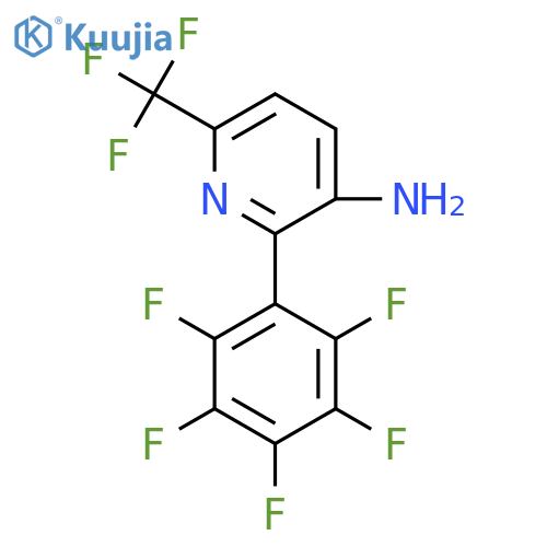 3-Amino-2-(perfluorophenyl)-6-(trifluoromethyl)pyridine structure