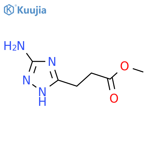 Methyl 3-(3-amino-1H-1,2,4-triazol-5-yl)propanoate hydrochloride structure
