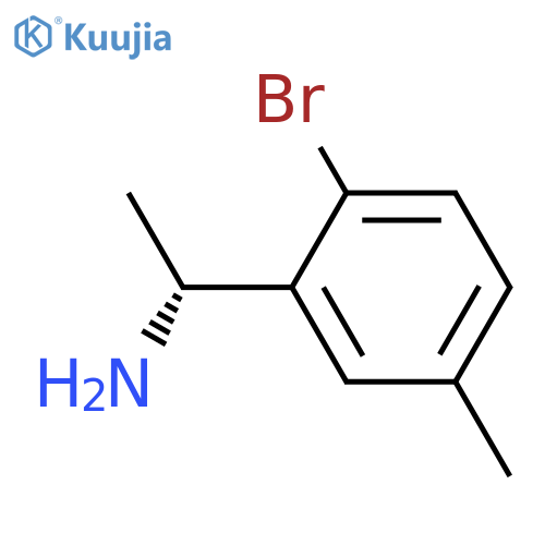 (1R)-1-(2-bromo-5-methylphenyl)ethan-1-amine structure