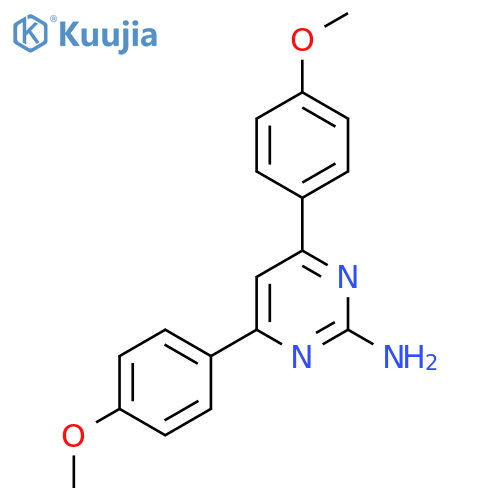 4,6-Bis(4-methoxyphenyl)pyrimidin-2-amine structure