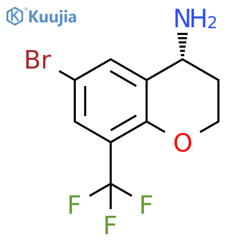 (4R)-6-BROMO-8-(TRIFLUOROMETHYL)CHROMANE-4-YLAMINE structure
