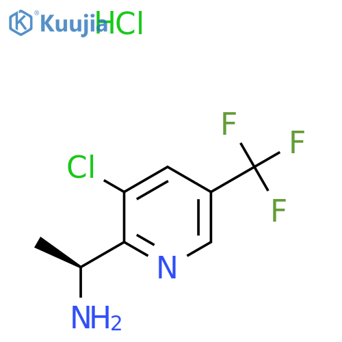 (S)-1-(3-Chloro-5-(trifluoromethyl)pyridin-2-yl)ethan-1-amine hydrochloride structure