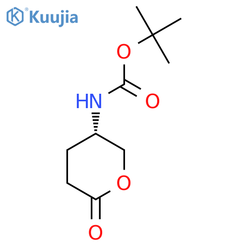 (S)-tert-Butyl (6-oxotetrahydro-2H-pyran-3-yl)carbamate structure