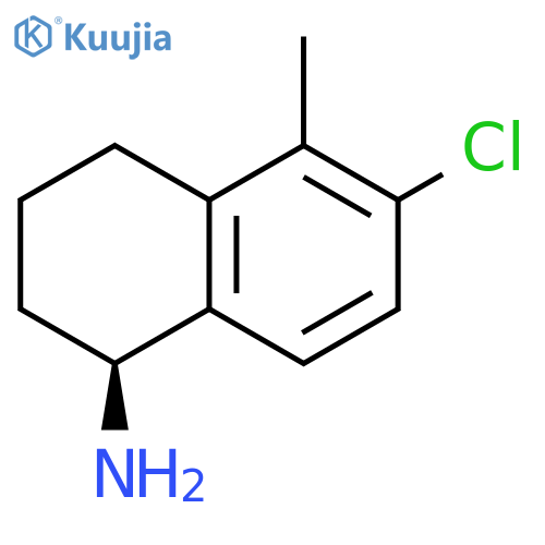 (1S)-6-CHLORO-5-METHYL-1,2,3,4-TETRAHYDRONAPHTHYLAMINE structure