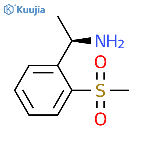 (1R)-1-(2-methanesulfonylphenyl)ethan-1-amine structure
