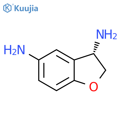 (3S)-2,3-DIHYDRO-1-BENZOFURAN-3,5-DIAMINE structure